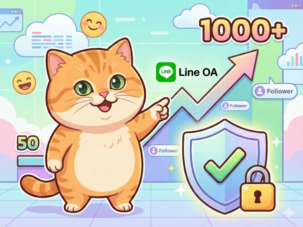 เพิ่มความน่าเชื่อถือให้ร้านใหม่ด้วยบริการเพิ่มยอดผู้ติดตาม Line OA