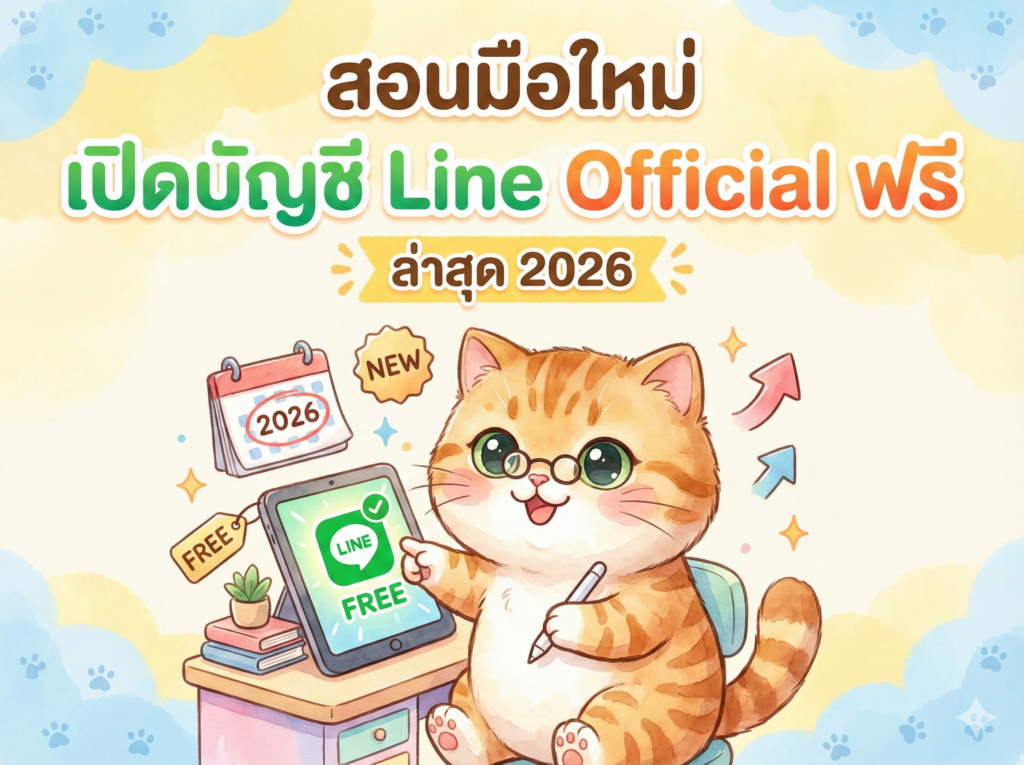 สอนมือใหม่ เปิดบัญชี Line Official ฟรี ล่าสุด 2026 ทำตามได้ทันที