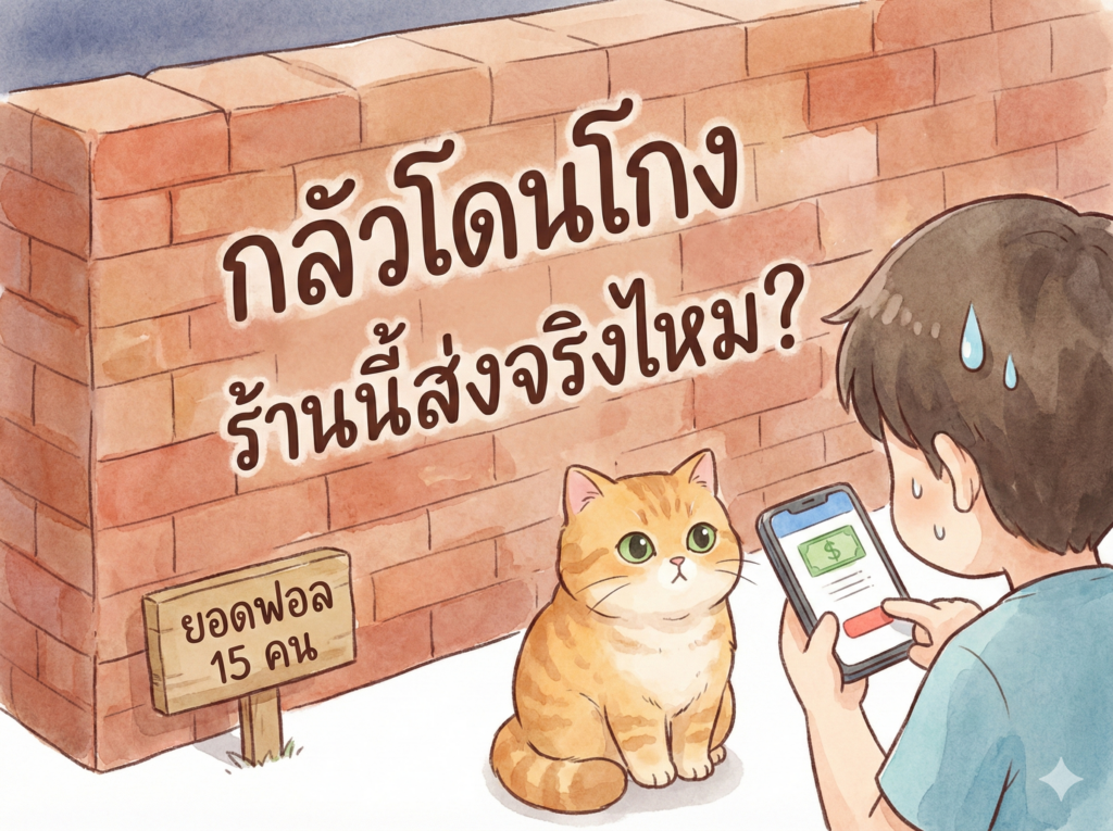 ยอดผู้ติดตามไลน์น้อย สร้างกำแพงความระแวง ทำให้ลูกค้าไม่กล้าโอนเงิน