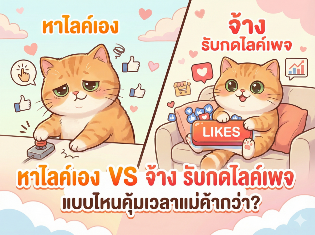 หาไลค์เอง VS จ้าง รับกดไลค์เพจ แบบไหนคุ้มเวลากว่า? หาไลค์เอง VS จ้าง รับกดไลค์เพจ แบบไหนคุ้มเวลากว่า?