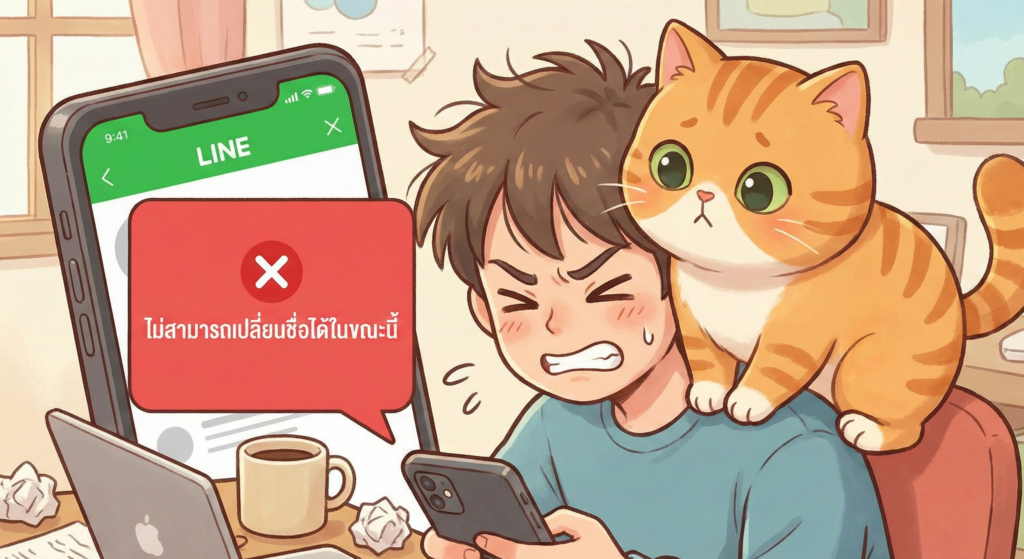 ปัญหาคลาสสิกของมือใหม่ เปลี่ยนชื่อ Line OA ไม่ได้ เกิดจากอะไร?