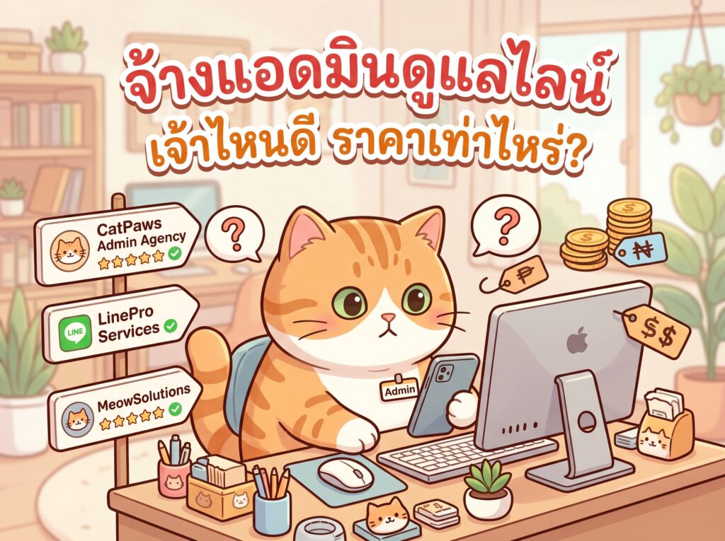 จ้างแอดมินดูแลไลน์ เจ้าไหนดี ราคาเท่าไหร่?