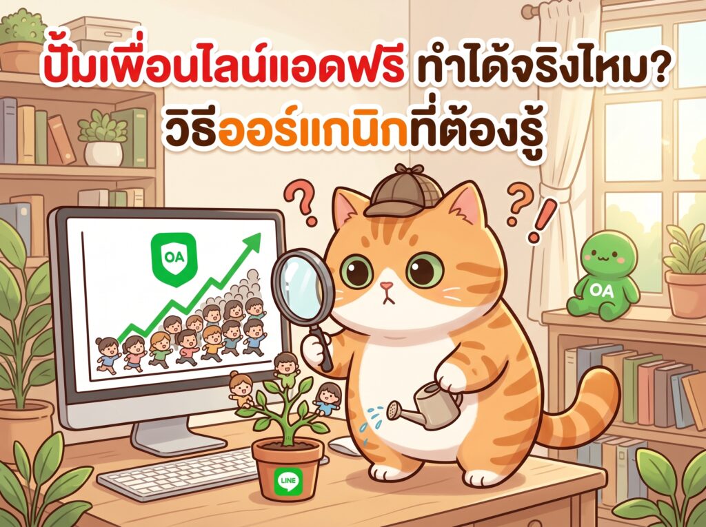 ปั้มเพื่อนไลน์แอดฟรี ทำได้จริงไหม? วิธีออร์แกนิกที่ต้องรู้
