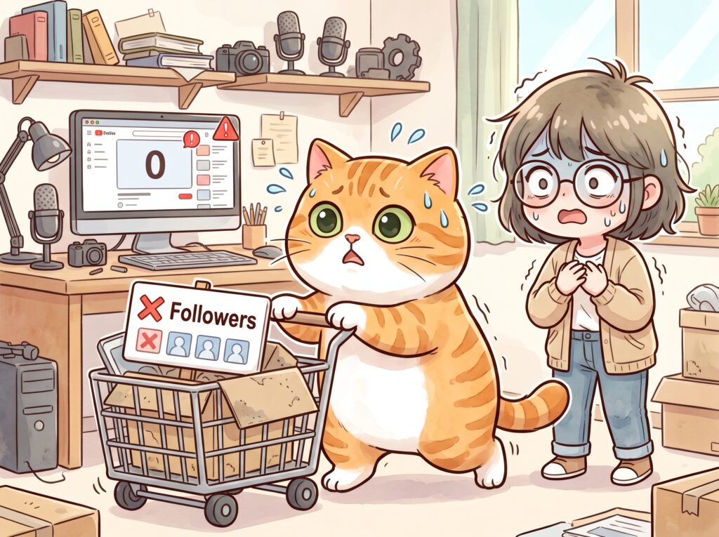 แมวส้มหน้าแบ๊วเหนื่อยหอบกับการเข็นยอดผู้ติดตามไลน์ที่เริ่มต้นจากศูนย์