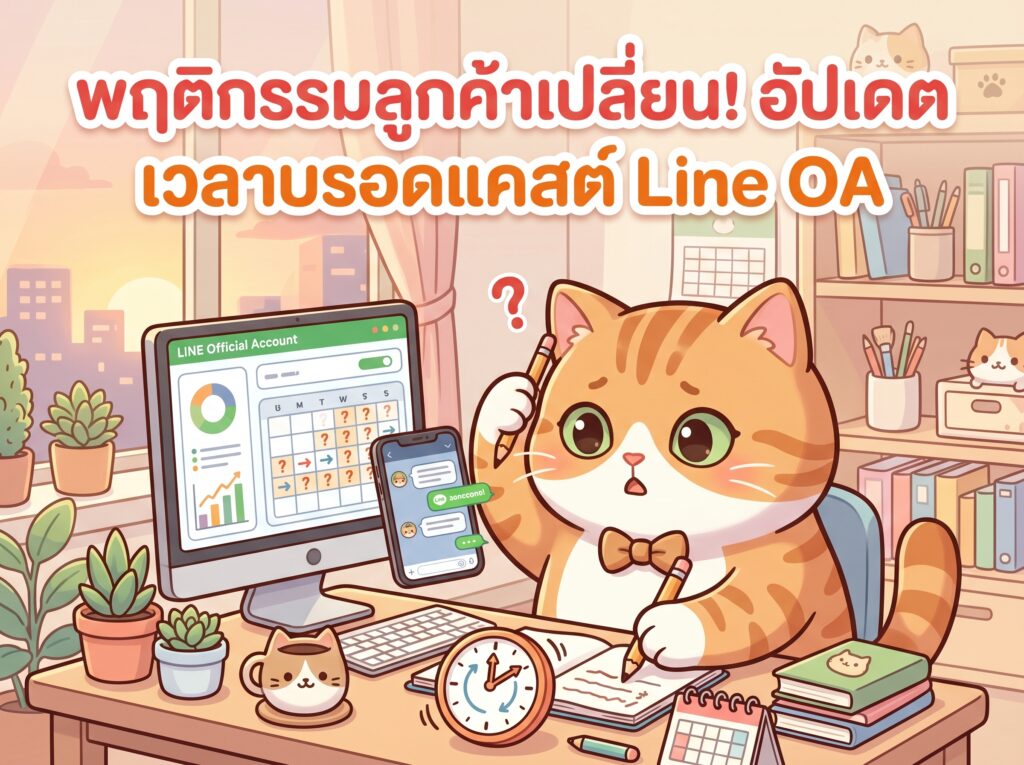 พฤติกรรมลูกค้าเปลี่ยน! อัปเดต เวลาบรอดแคสต์ Line OA