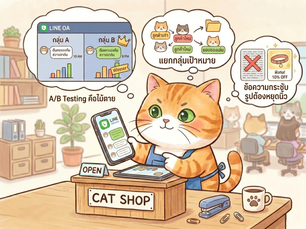 เทคนิคเซ็ต เวลาบรอดแคสต์ Line OA ให้ยอดขายพุ่ง